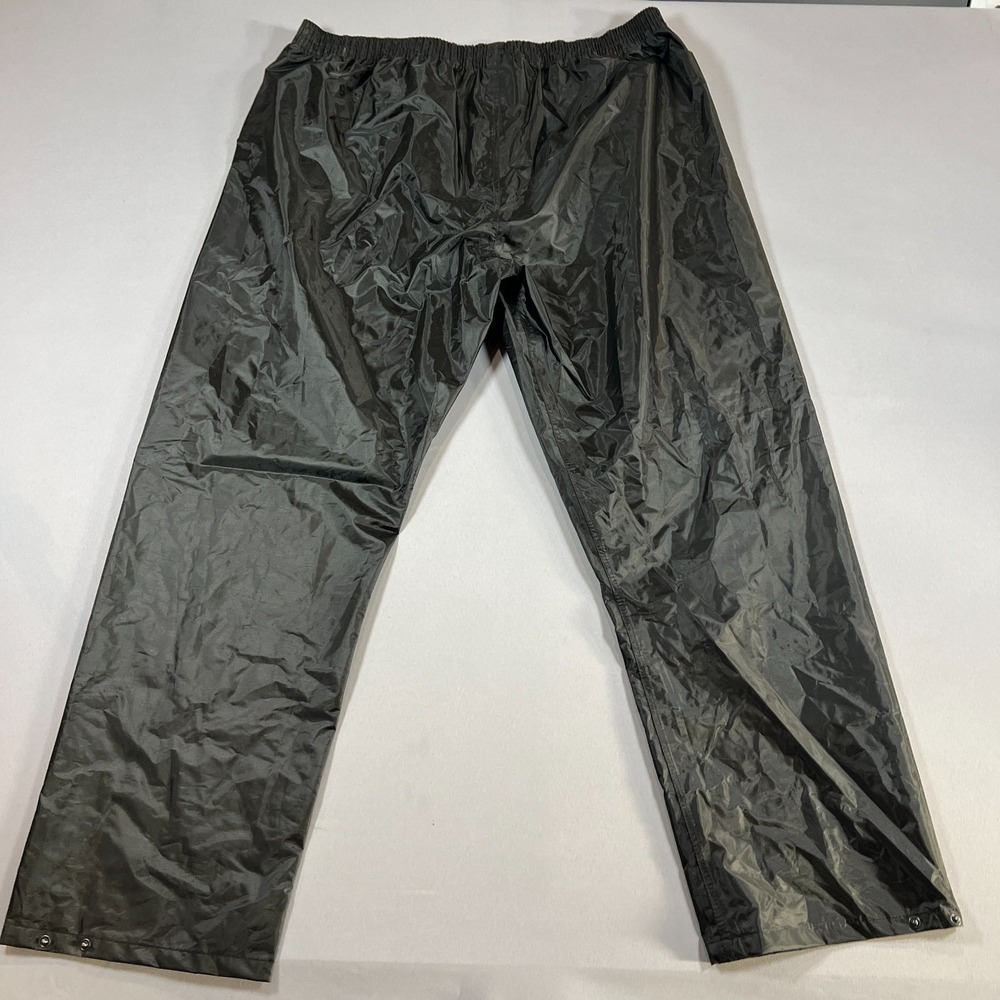 Portwest Classic Rain Pants Mens 3XL Black Lightweight 40+ Upf Elastic Waistband